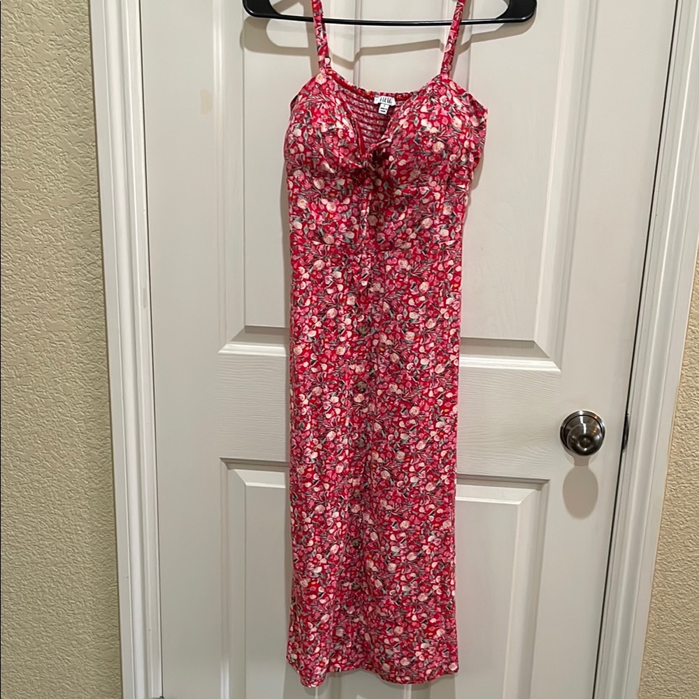 Floral Red Maxi Dress